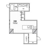 ルクレ堺筋本町レジデンスの間取り画像