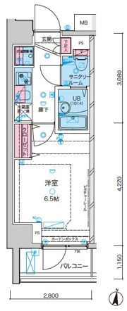 GENOVIA京成立石Ⅲskygardenの間取り画像