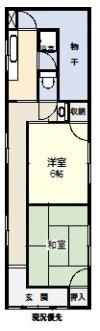 原貸家の間取り画像