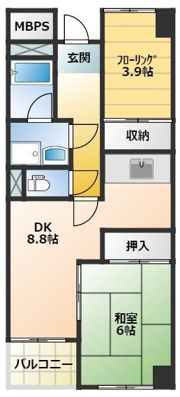 コスモ一橋学園の間取り画像
