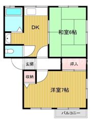 グランコート長野B棟の間取り画像