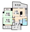 六甲ひのきの間取り画像