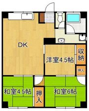 大浦コーポの間取り画像