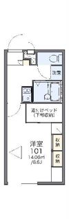 レオパレスいちごAの間取り画像