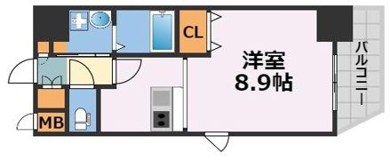 プレサンス心斎橋タイミックスの間取り画像
