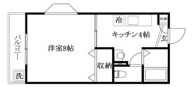 カレンハイツの間取り画像