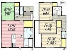リーブルファイン枚方市西船橋1丁目4号棟の間取り画像