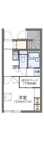レオパレスタツキの間取り画像