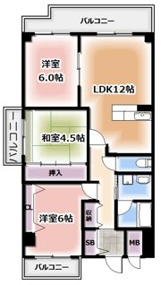 ロイヤルクレストの間取り画像