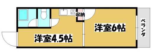 BAUHAUS竹屋町の間取り画像