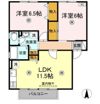ハイカムール花尻 B棟の間取り画像
