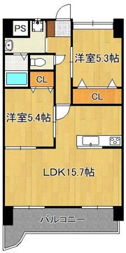 戸畑駅前銀座ビルの間取り画像