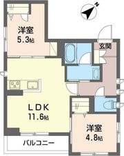 サンポーチ福栄伍番館の間取り画像