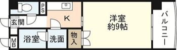 ラフィネ十日市の間取り画像