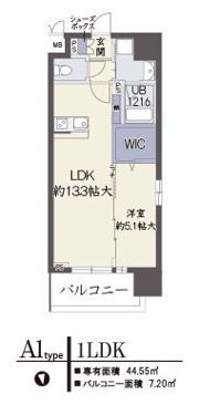 LE CEDRE 天神橋の間取り画像