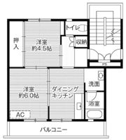 ビレッジハウス直方4号棟の間取り画像