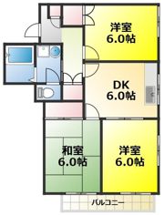 グリーンヒルズ南大泉B棟の間取り画像