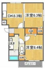 ブレイン佐古1の間取り画像
