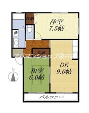 サンフローラ木原Bの間取り画像