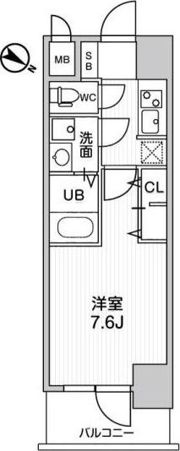 LaDouceur西天満の間取り画像
