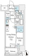 シーズンフラッツ浅草六丁目の間取り画像