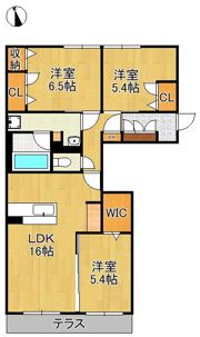 シャーメゾンステージ千代ケ崎の間取り画像