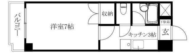 フレクション松山東石井の間取り画像