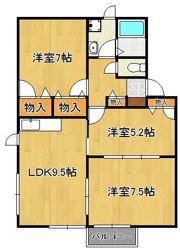 カルティエ星ヶ丘IIの間取り画像
