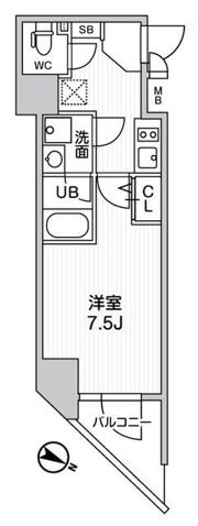 ALTERNA北品川の間取り画像