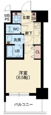 スプランディッド阿倍野の間取り画像