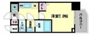 リッツ難波南Ⅱの間取り画像
