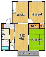 ベルクール D棟の間取り画像