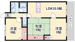 グリーンキャッスル南五葉の間取り画像