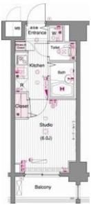 ガーラ・シティ門前仲町の間取り画像