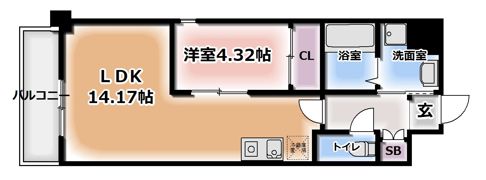 ONLY ONE江坂の間取り画像