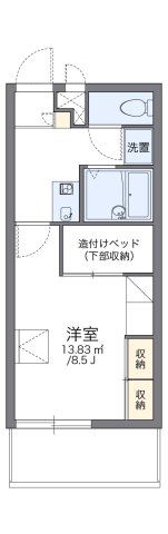 レオパレス楚辺の間取り画像