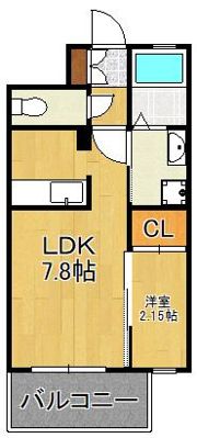 Studie 小倉離宮の間取り画像