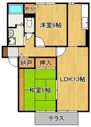 クレール本城の間取り画像