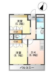 エバーグリーンの間取り画像