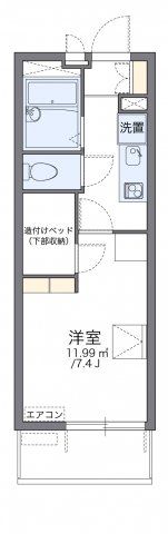 レオパレスせんだんの間取り画像