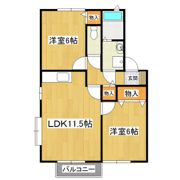 フォーシーズン白羽C棟の間取り画像