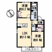 ラ・パルテール福田 弐番館の間取り画像