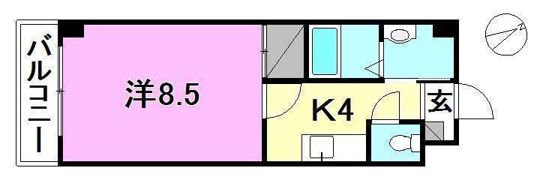 クレディハイツの間取り画像