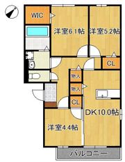 アムール中井の間取り画像