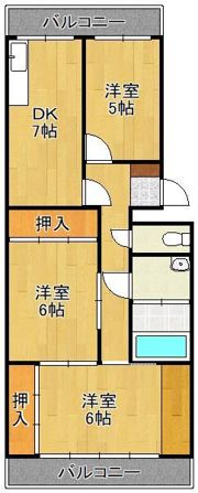 柏田ハイツの間取り画像