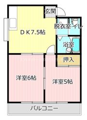 コーポ中村の間取り画像