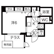 アクアプレイス東天満の間取り画像