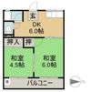コーポ村瀬の間取り画像