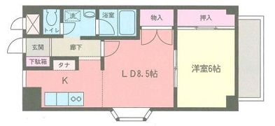 金沢文庫高野ビルの間取り画像