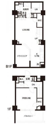 レジディア白金高輪の間取り画像